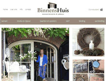 Tablet Screenshot of binnens-huis.nl